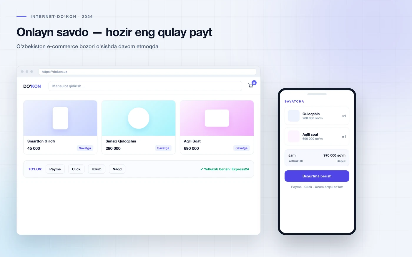 Internet-do'kon katalogi va buyurtma oqimi